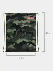 Сумка для сменной обуви, мешок для сменки Пифагор, 1 отделение, Military