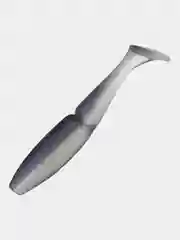 Белый приманка силиконовая Sawamura one up shad 6 (Япония)