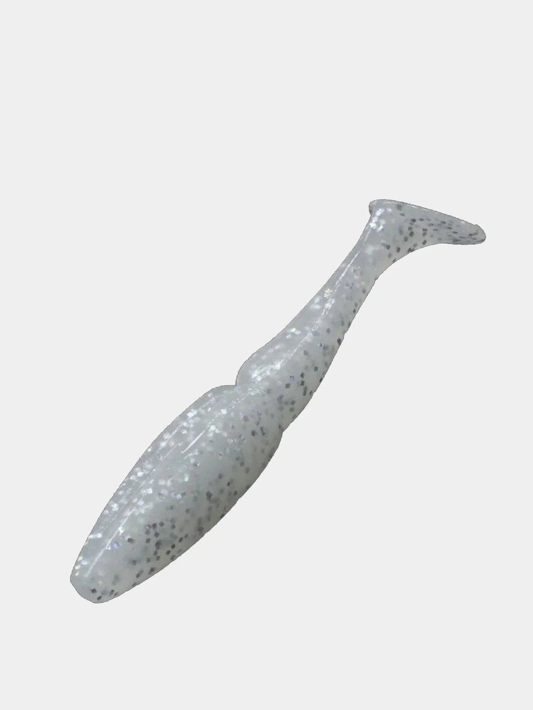 Белый приманка силиконовая Sawamura one up shad 6 (Япония)