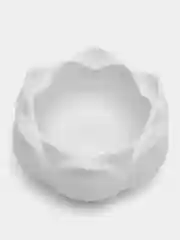 Молочный подсвечник Лотос, 2 штуки, гипс, ваза, кашпо, лофт, статуэтка, набор на подносе-подставке