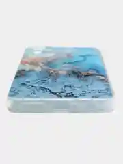 Голубой силиконовый чехол на Tecno Camon 19 Neo / Текно Камон 19 Нео с рисунком, защита камеры