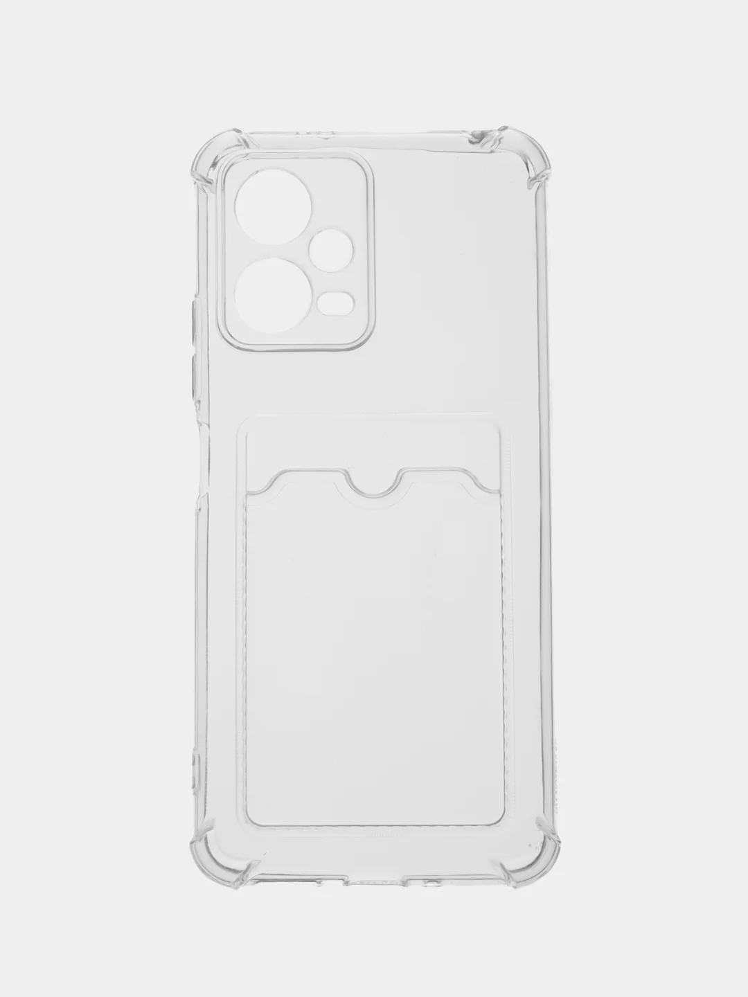 Прозрачный чехол для Xiaomi POCO X5 5G (Сяоми Поко Х5 5 Джи), с карманом для карт