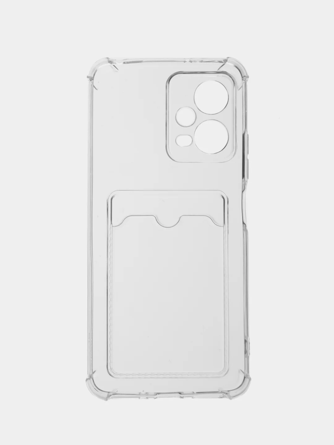 Прозрачный чехол для Xiaomi POCO X5 5G (Сяоми Поко Х5 5 Джи), с карманом для карт