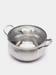 Кастрюля Vetta "Женева", со стеклянной крышкой, индукция, 20 х 11,5 см, 3,8 л