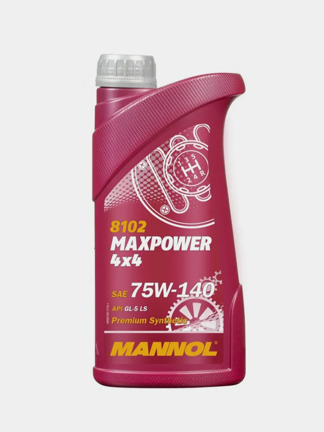 Трансмиссионное масло MANNOL 8102-1 4*4 Maxpower SAE 75W-140 GL5, 1л, 8102-1