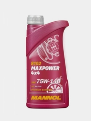 Трансмиссионное масло MANNOL 8102-1  4*4 Maxpower SAE 75W-140 GL5, 1л, 8102-1