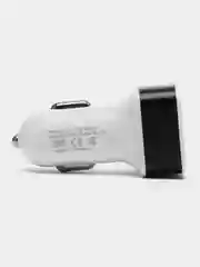Черный автомобильное зарядное устройство 2xUSB с индикатором 1А, 2.1А / Автомобильный адаптер