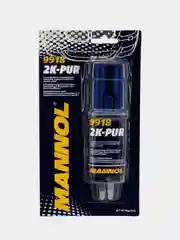 Клей полимерный MANNOL 2K-PUR, 24 мл, Полиуретан. состав для ремонта пластик. изд.