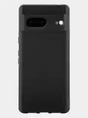 Синий чехол для Google Pixel 7 силиконовый BROSCORP матовый, тонкий, бортик-защита вокруг камер