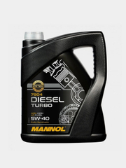 Моторное масло MANNOL Diesel Turbo SAE 5W40 API CI-4/SN, 5л, Синтетическое, 7904-5