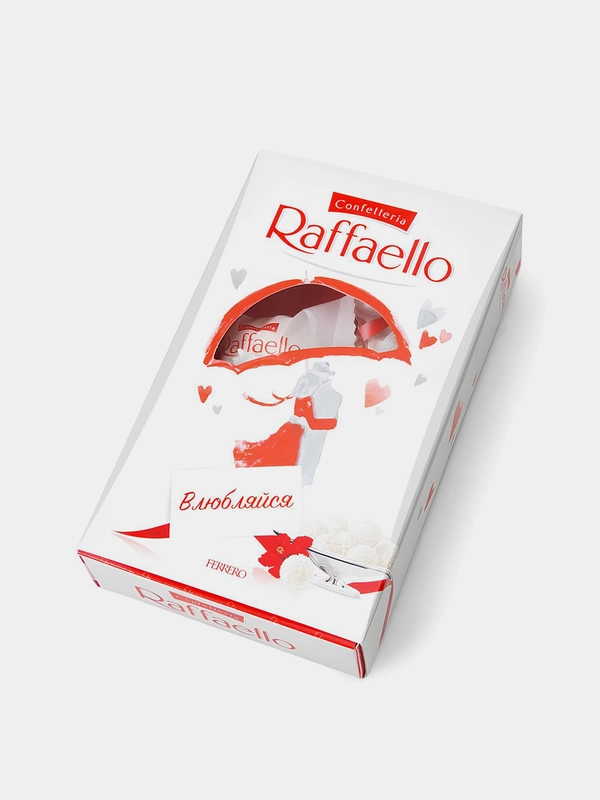 Конфеты в коробке Raffaello, с цельным миндалём в кокосовой обсыпке, 70 г