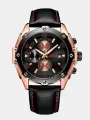 Бронзовый наручные часы Megir ML2092G, с хронографом, мужские, в подарочной упаковке