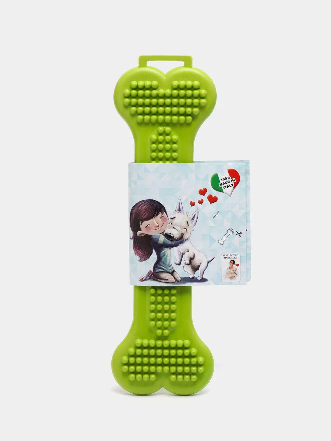 Игрушка для собак и щенков, XL King, Lilli Pet, для зубов, прорезыватель 27,5*8,5 см, зеленый