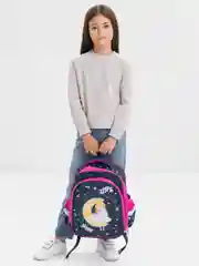 Рюкзак школьный для девочки Brauberg Kids Standard, 2 отделения, Moon girl, 271387