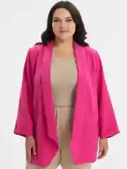 Розовый пиджак женский, большие размеры