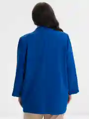 Лазурный пиджак женский, большие размеры