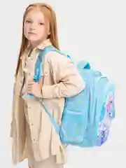 Голубой школьный рюкзак, с пеналом для девочек