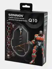 Мышь, мышка проводная для компьютера игровая Sonnen, 4 кнопки, оптическая, 513522