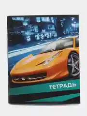 Горчичный тетрадь 96 листов в клетку "Авто"