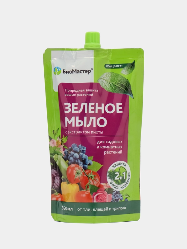 Зеленое мыло с пихтовым экстрактом, 350 мл, Биомастер