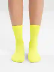 Лимонный однотонные цветные носки