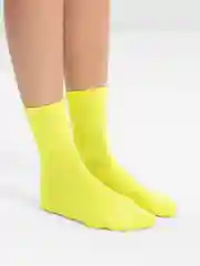 Лимонный однотонные цветные носки