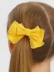 Желтый бантики на резинке / Школьные банты