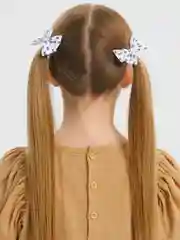 Белый бантики на резинке