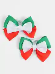 Зеленый бантики на резинке