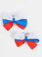 Синий бантики на резинке