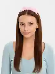 Розовый ободок женский