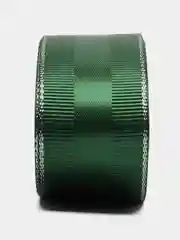 Зеленый репсовая лента с люрексом и атласной вставкой