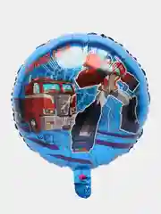 Красный шар воздушный фольгированный Трансформеры, Самолет