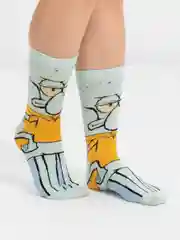 Мятный носки Губка Боб, (Спанч Боб), длинные, 7 видов