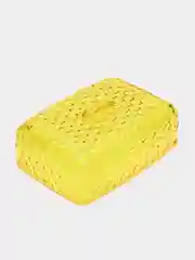 Светло-жёлтый масленка "Мозаика", для хранения масла и сервировки стола