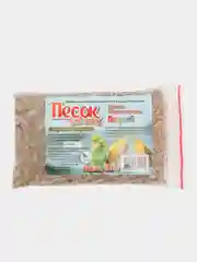 Бежевый песок речной, с минералами, кварцевый, уголек для птиц