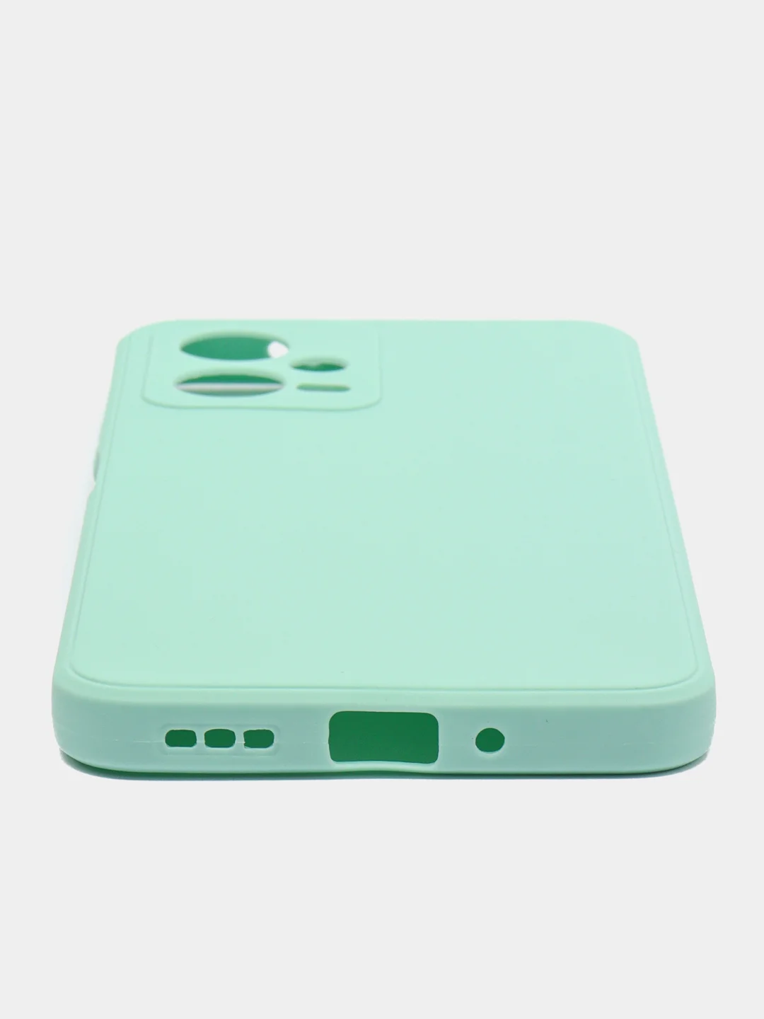 Бирюзовый чехол для Xiaomi Redmi Note 12 5G  / Poco X5 5G (Сяоми Нот 12 5 Джи / Поко Х5), прозрачный