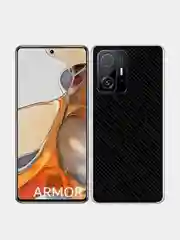 Черный пленка под карбон для Xiaomi 11 Lite 5G NE,11T Pro,12S Ultra,13,12T,12X на заднюю часть