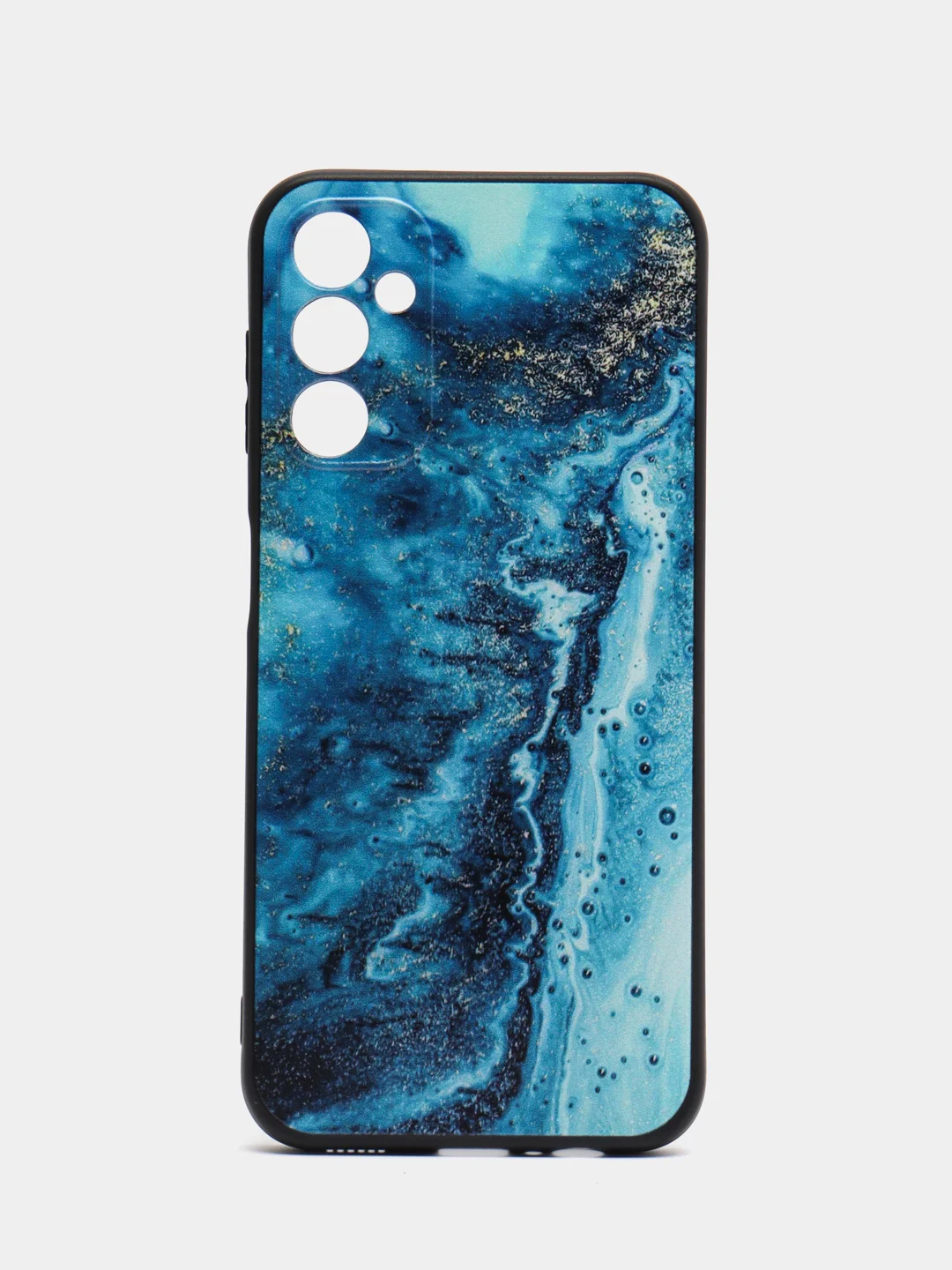 Тёмно-бирюзовый силиконовый чехол для Samsung Galaxy A14, с принтом, с рисунком, Самсунг Галаси А14