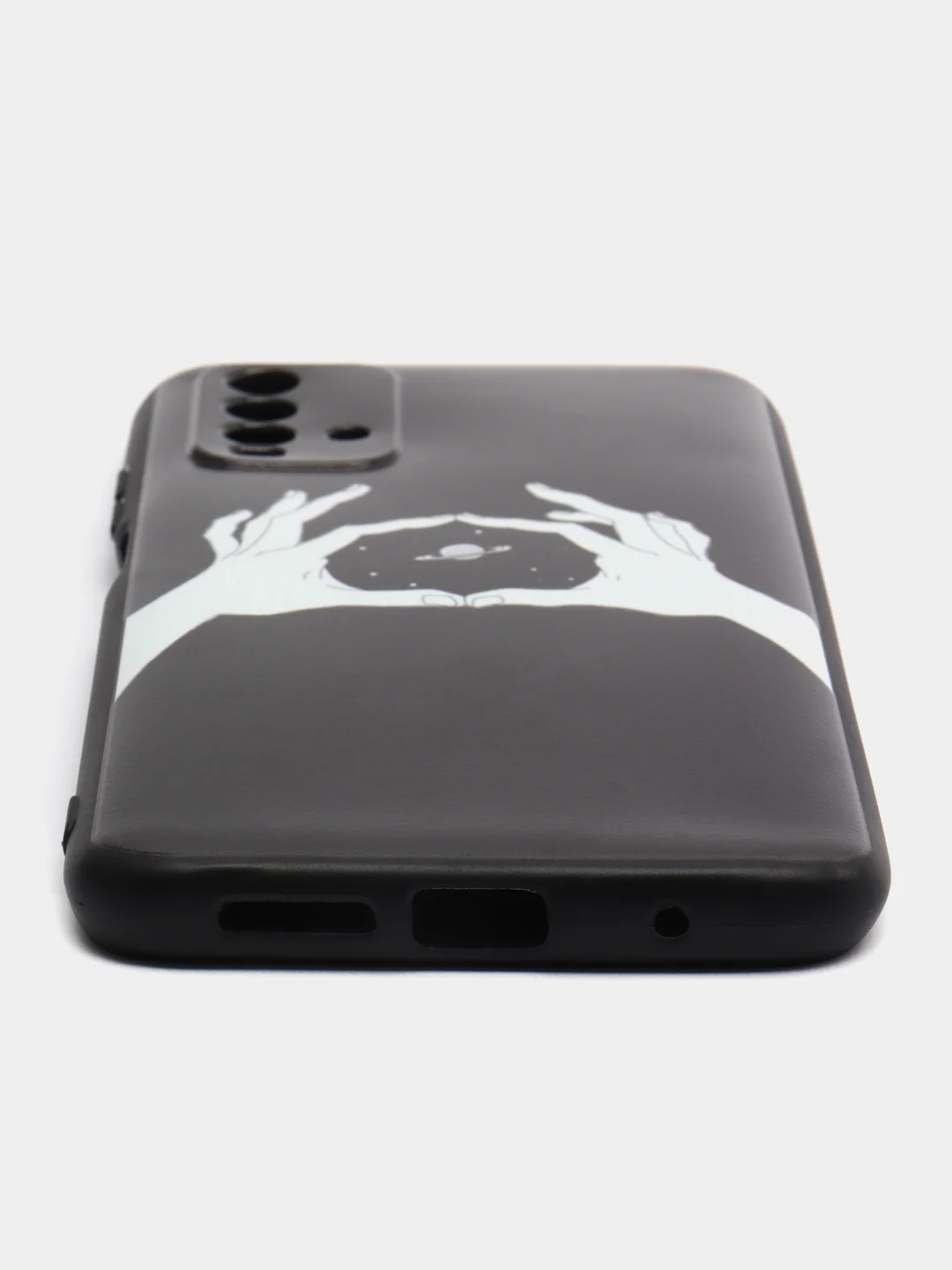 Пастельно-коралловый силиконовый чехол для Xiaomi Redmi 9T (Сяоми Редми 9Т), с принтом, с рисунком