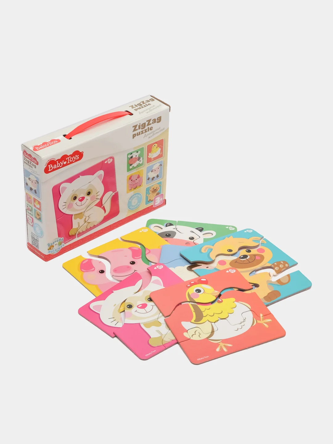 Тройные пазлы "Домашние животные" серии Baby Toys