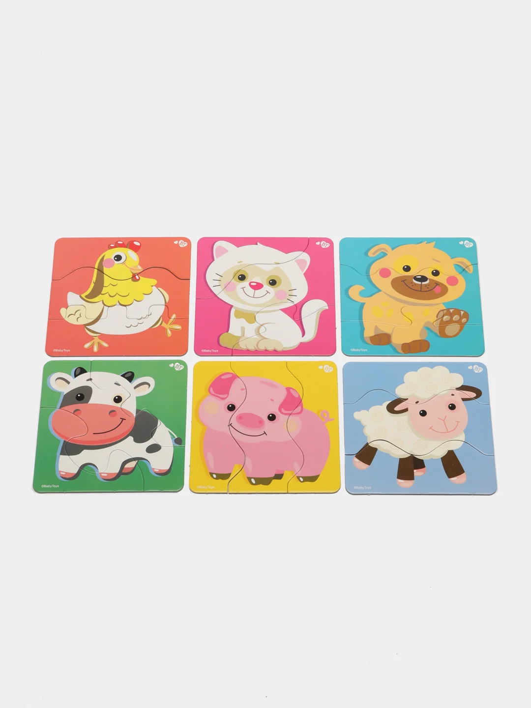 Тройные пазлы "Домашние животные" серии Baby Toys