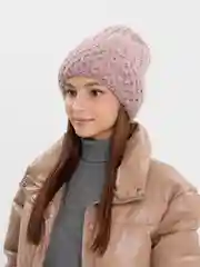 Шапка шерстяная женская Paola Belleza, цвет пудра