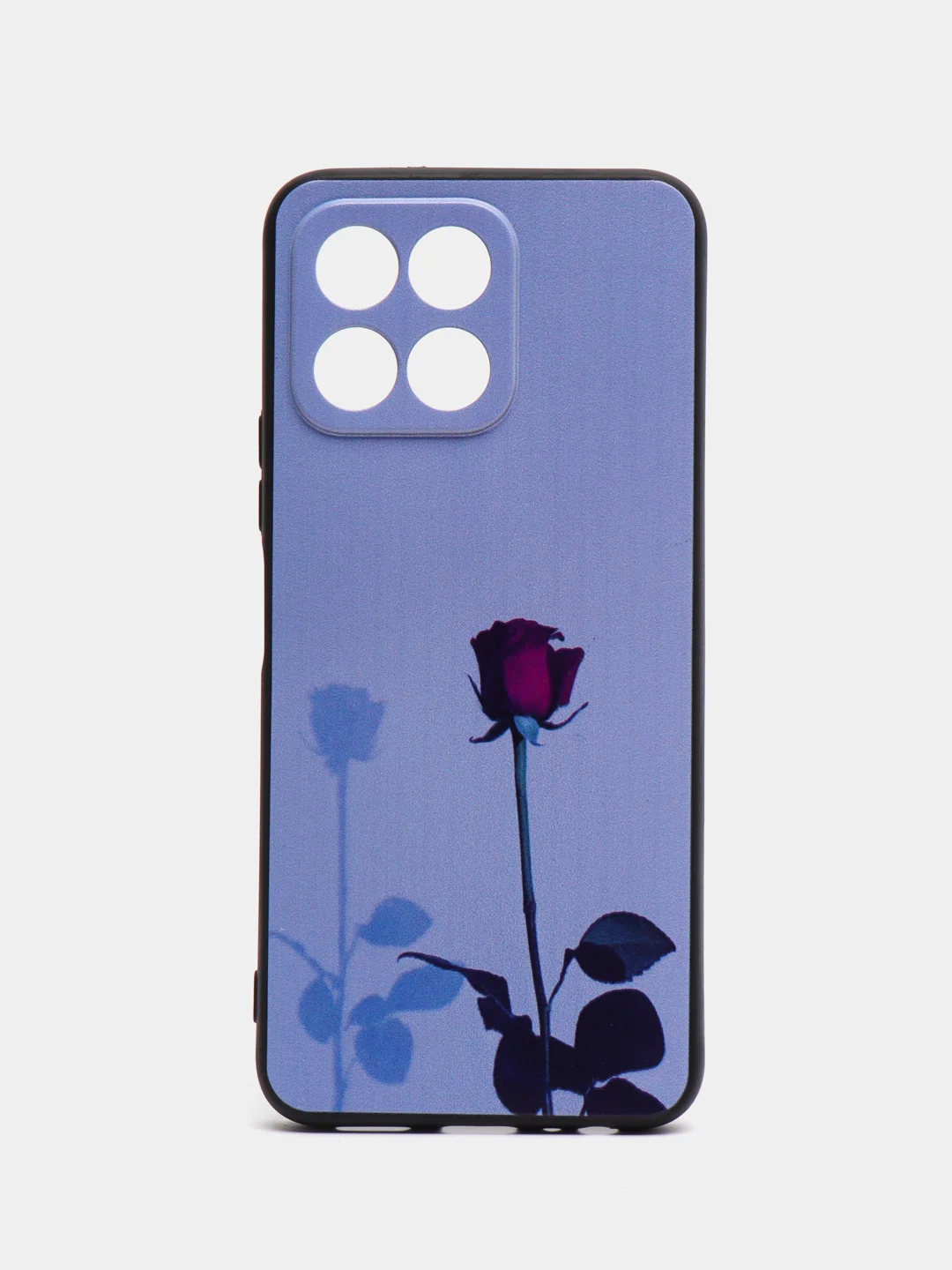Серебряный силиконовый чехол для Honor X6/Honor X8 5G (Хонор Х6/Х8 5г), с принтом, с рисунком