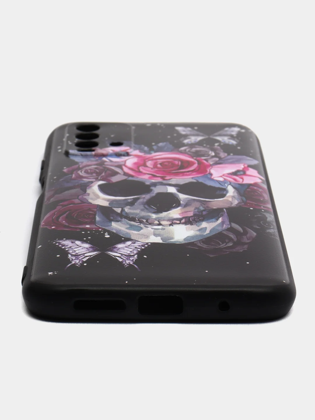 Тёмно-бордовый силиконовый чехол для Xiaomi Redmi 9T (Сяоми Редми 9Т), с принтом, с рисунком