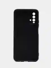 Тёмно-бордовый силиконовый чехол для Xiaomi Redmi 9T (Сяоми Редми 9Т), с принтом, с рисунком