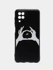 Пастельно-коралловый силиконовый чехол для Samsung Galaxy A12 / M12, с принтом, с рисунком (Самсунг А12 / М12)