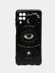 Индиго силиконовый чехол для Samsung Galaxy A12 / M12, с принтом, с рисунком (Самсунг А12 / М12)