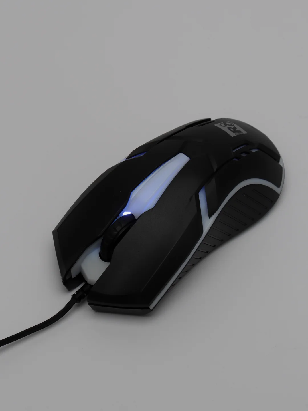 Угольный мышь оптическая проводная Defender Flash, 7 цветов 2 кнопки