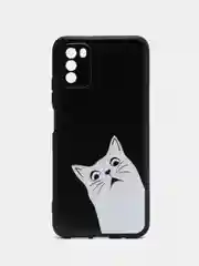 Бронзовый чехол силиконовый для Xiaomi POCO M3 (Сяоми Поко М3), с принтом, с рисунком